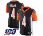 Cincinnati Bengals #4 Randy Bullock Black Team Color Vapor Untouchable Limited Player 100th Season Football Jersey