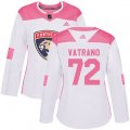 Women's Florida Panthers #72 Frank Vatrano Authentic White Pink Fashion NHL Jersey