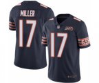 Chicago Bears #17 Anthony Miller Navy Blue Team Color 100th Season Limited Football Jersey