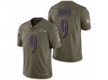 Baltimore Ravens #9 Justin Tucker Olive 2017 Salute to Service Limited Jerseys