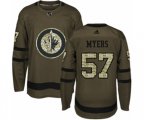 Winnipeg Jets #57 Tyler Myers Authentic Green Salute to Service NHL Jersey