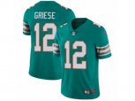 Miami Dolphins #12 Bob Griese Vapor Untouchable Limited Aqua Green Alternate NFL Jersey