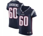 New England Patriots #60 David Andrews Navy Blue Team Color Vapor Untouchable Elite Player Football Jersey