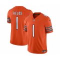 Chicago Bears #1 Justin Fields Orange 2023 F.U.S.E. Vapor Untouchable Football Limited Stitched Jersey