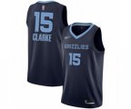 Memphis Grizzlies #15 Brandon Clarke Authentic Navy Blue Finished Basketball Jersey - Icon Edition