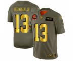 Cleveland Browns #13 Odell Beckham Jr. Limited Olive Gold 2019 Salute to Service Football Jersey