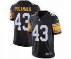 Pittsburgh Steelers #43 Troy Polamalu Black Alternate Vapor Untouchable Limited Player Football Jersey