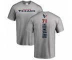 Houston Texans #71 Tytus Howard Ash Backer T-Shirt