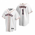 Nike Houston Astros #1 Carlos Correa White Home Stitched Baseball Jersey