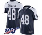 Dallas Cowboys #48 Daryl Johnston Navy Blue Throwback Alternate Vapor Untouchable Limited Player 100th Season Football Jersey