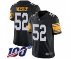 Pittsburgh Steelers #52 Mike Webster Black Alternate Vapor Untouchable Limited Player 100th Season Football Jersey