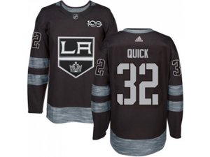 Los Angeles Kings #32 Jonathan Quick Black 1917-2017 100th Anniversary Stitched NHL Jersey