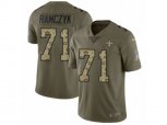 New Orleans Saints #71 Ryan Ramczyk Limited Olive Camo 2017 Salute to Service NFL Jersey
