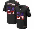 Atlanta Falcons #24 Devonta Freeman Elite Black Alternate USA Flag Fashion Football Jersey