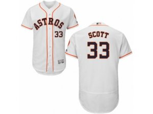 Houston Astros #33 Mike Scott White Flexbase Authentic Collection MLB Jersey