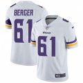 Minnesota Vikings #61 Joe Berger White Vapor Untouchable Limited Player NFL Jersey