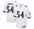 Baltimore Ravens #54 Tyus Bowser Game White Football Jersey