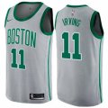 Boston Celtics #11 Kyrie Irving Swingman Gray NBA Jersey - City Edition