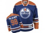 Edmonton Oilers #98 Jesse Puljujarvi Authentic Royal Blue Home NHL Jersey