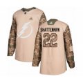 Tampa Bay Lightning #22 Kevin Shattenkirk Authentic Camo Veterans Day Practice Hockey Jersey