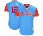 Texas Rangers #12 Rougned Odor El Tipo Authentic Light Blue 2017 Players Weekend Baseball Jersey
