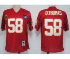 Kansas City Chiefs #58 Derrick Thomas Red 75TH Throwback Jersey