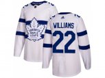 Toronto Maple Leafs #22 Tiger Williams White Authentic 2018 Stadium Series Stitched NHL Jersey