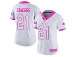 Women Atlanta Falcons #21 Deion Sanders Limited Rush Fashion Pink NFL Jersey