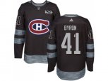 Montreal Canadiens #41 Paul Byron Black 1917-2017 100th Anniversary Stitched NHL Jersey