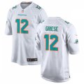 Miami Dolphins Retired Player #12 Bob GrieseNike White Vapor Limited Jersey
