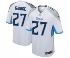 Tennessee Titans #27 Eddie George Game White Football Jersey