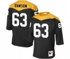 Pittsburgh Steelers #63 Dermontti Dawson Elite Black 1967 Home Throwback Football Jersey