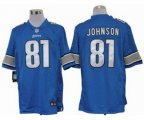 Detroit Lions #81 calvin johnson blue