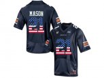 2016 US Flag Fashion Men's Under Armour Tre Mason #21 Auburn Tigers College Football Jersey - Navy Blue