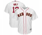 Boston Red Sox #12 Brock Holt Replica White 2019 Gold Program Cool Base Baseball Jersey