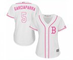 Women's Boston Red Sox #5 Nomar Garciaparra Replica White Fashion Baseball Jersey