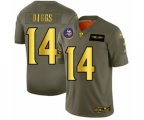 Minnesota Vikings #14 Stefon Diggs Olive Gold 2019 Salute to Service Limited Football Jersey