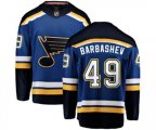 St. Louis Blues #49 Ivan Barbashev Fanatics Branded Royal Blue Home Breakaway NHL Jersey