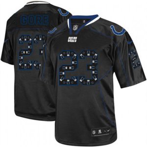 Indianapolis Colts #23 Frank Gore Elite New Lights Out Black NFL Jersey
