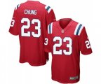 New England Patriots #23 Patrick Chung Game Red Alternate Football Jersey