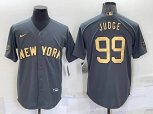 New York Yankees #99 Aaron Judge Grey 2022 All Star Stitched Cool Base Nike Jersey