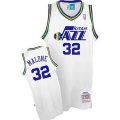 Utah Jazz #32 Karl Malone Swingman White Throwback NBA Jerseys