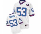 New York Giants #53 Harry Carson White Authentic Throwback Football Jersey