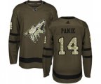 Arizona Coyotes #14 Richard Panik Authentic Green Salute to Service Hockey Jersey