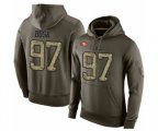 San Francisco 49ers #97 Nick Bosa Green Salute To Service Pullover Hoodie
