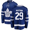 Toronto Maple Leafs #29 Felix Potvin Fanatics Branded Royal Blue Home Breakaway NHL Jersey