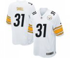 Pittsburgh Steelers #31 Donnie Shell Game White Football Jersey