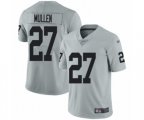 Oakland Raiders #27 Trayvon Mullen Limited Silver Inverted Legend Football Jersey
