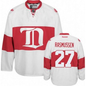 Detroit Red Wings #27 Michael Rasmussen Premier White Third NHL Jersey