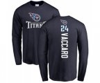 Tennessee Titans #24 Kenny Vaccaro Navy Blue Backer Long Sleeve T-Shirt